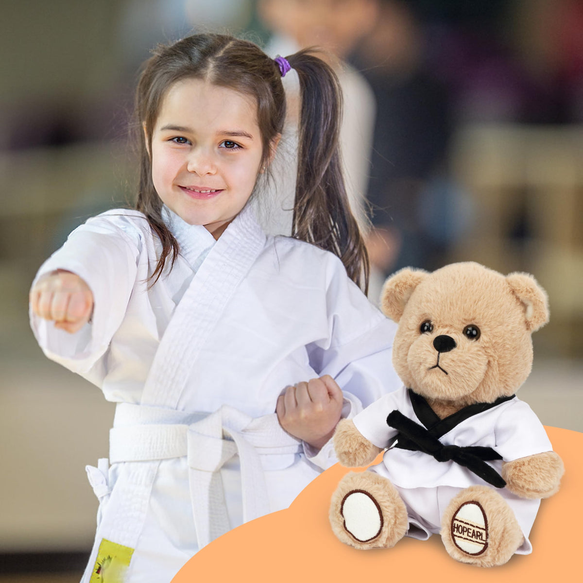 Soft plush fabric makes a cuddly companion for kids