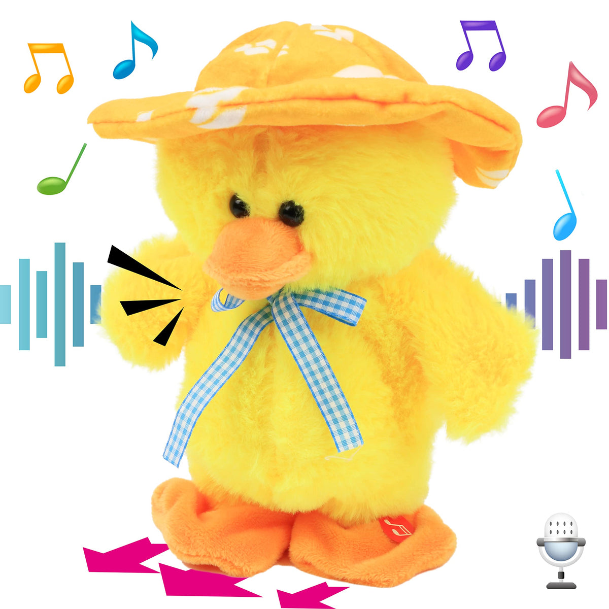 Hopearl talking duck toy repeats your words for engaging storytelling.