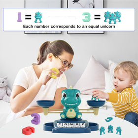 HOPEEYE number blocks to illustrate quantities and simple sums.