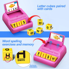 HOPEEYE double-sided cards reveal CVC and CVCE words for interactive learning.