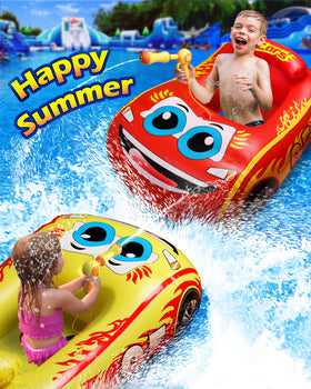 HopeRock water gun feature adds built-in play with a sprayer for water battles.