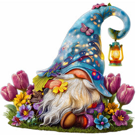 Hopelucr Dreamy Garden Gnome Puzzle cover image inviting mindful puzzle time