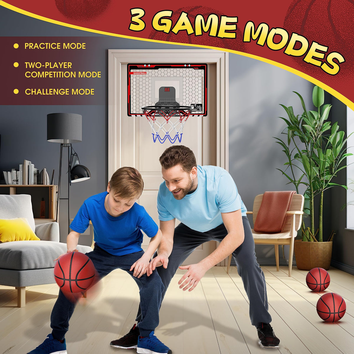 HopeRock durable steel frame with padding for quiet, safe play.