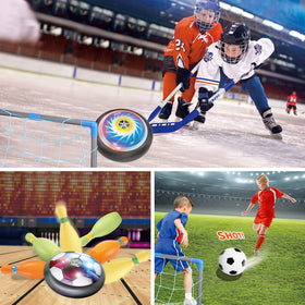 HopeRock hockey toy powered by batteries adds lively target games.