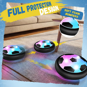 HopeRock hover ball powered by four AA batteries for longer sessions.
