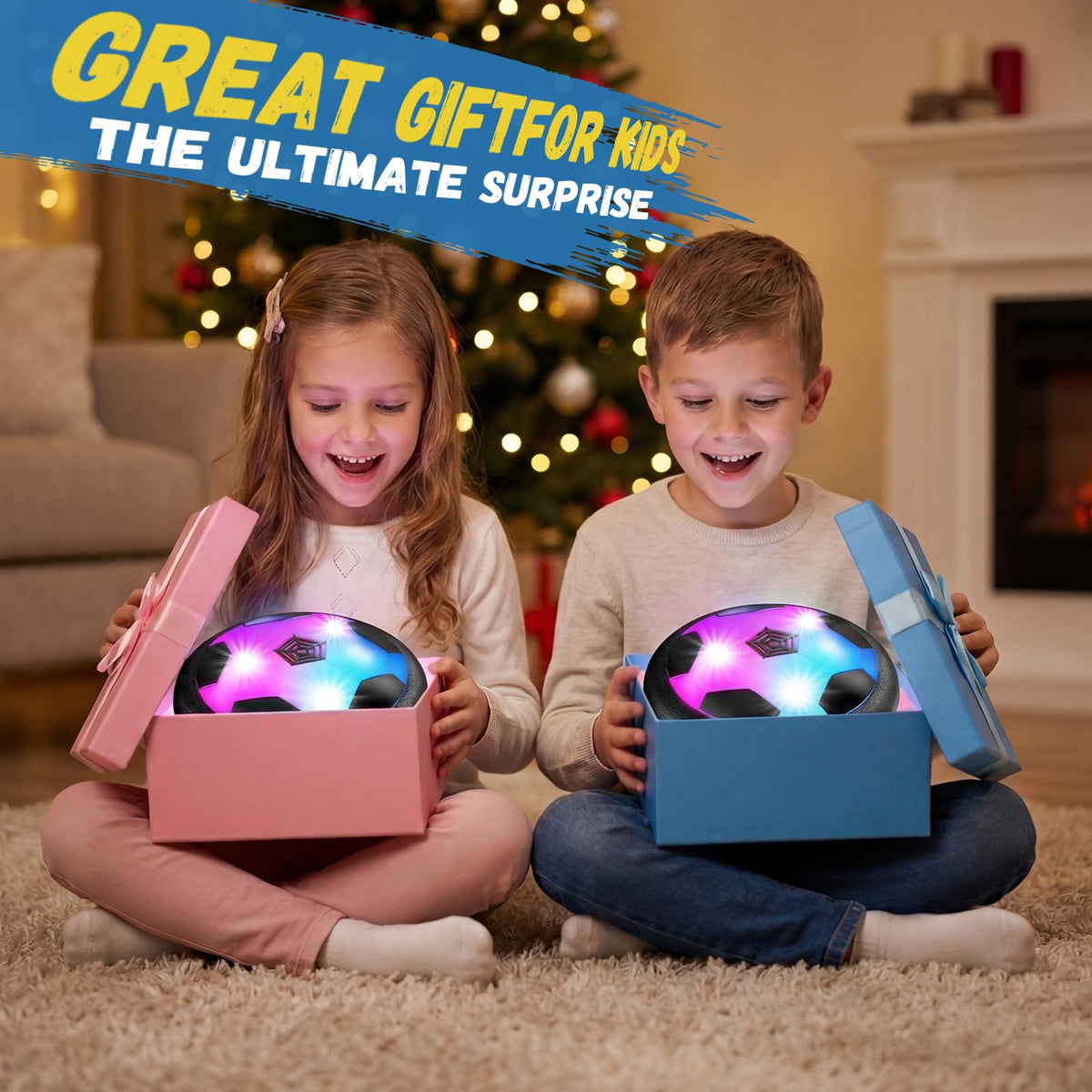 HopeRock hover ball suitable for both indoor and outdoor play.