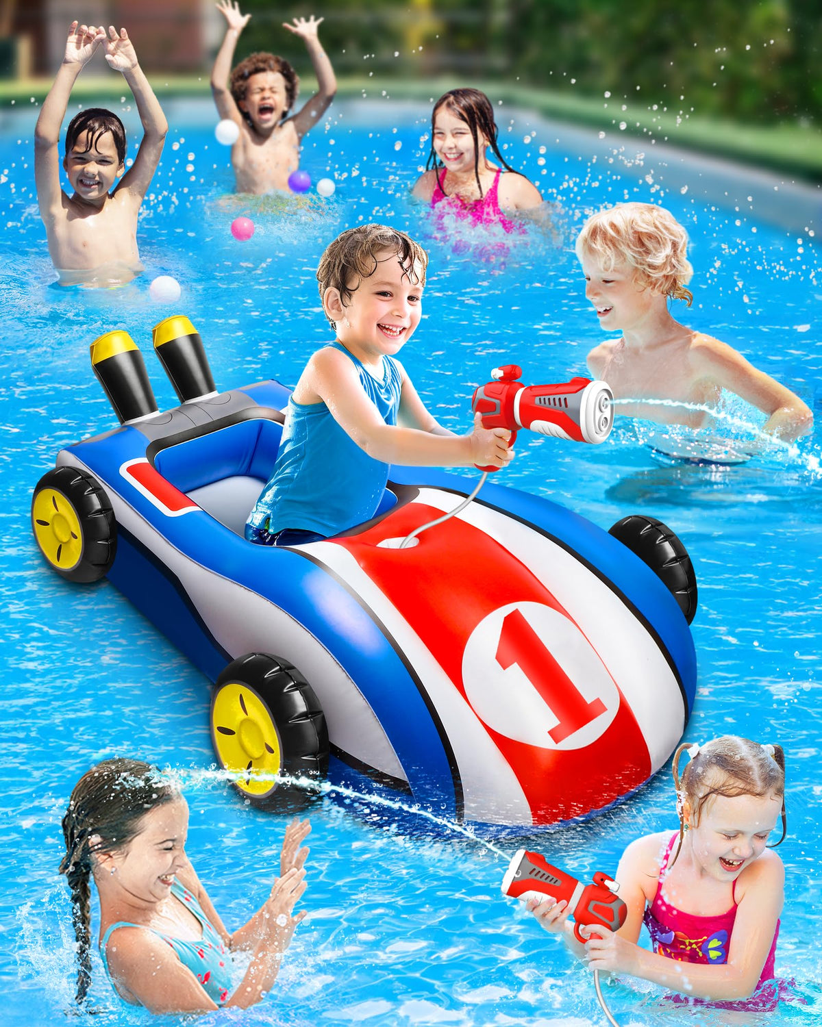 HopeRock inflatable ride-on toy emphasizes durability with thickened materials.
