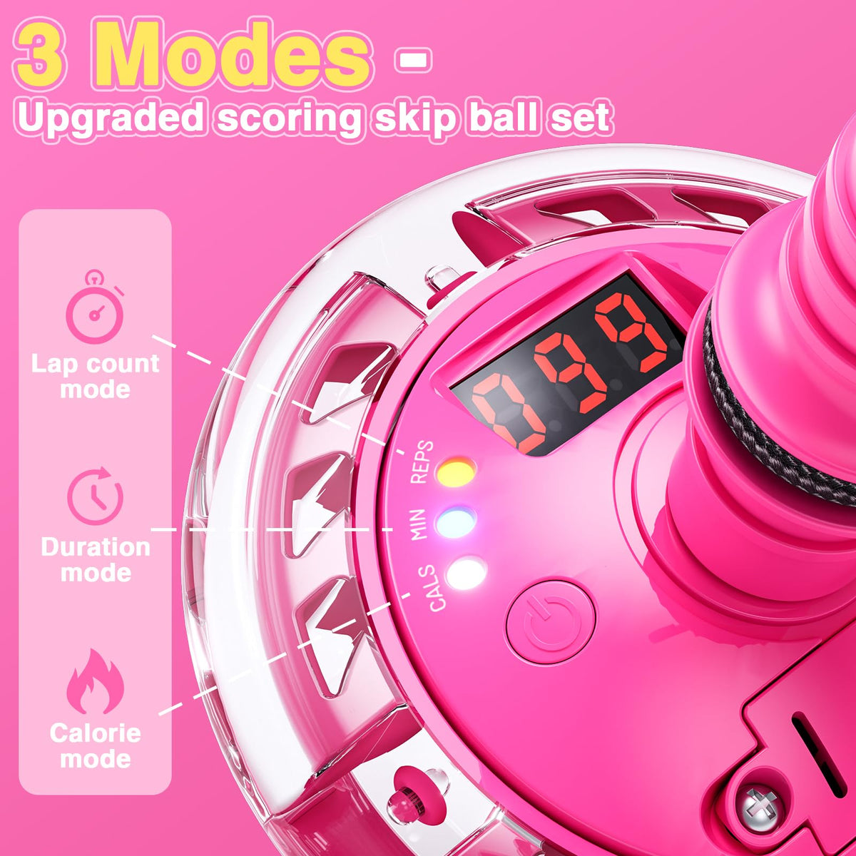 HopeRock Skip Ball Toy showing the LED counter display during activity
