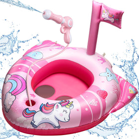 HopeRock unicorn pool float with water gun for kids ages 3-8