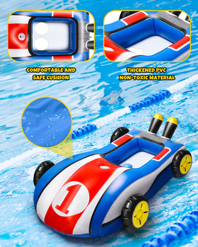 HopeRock water gun range up to 20 feet enhances pool play options.