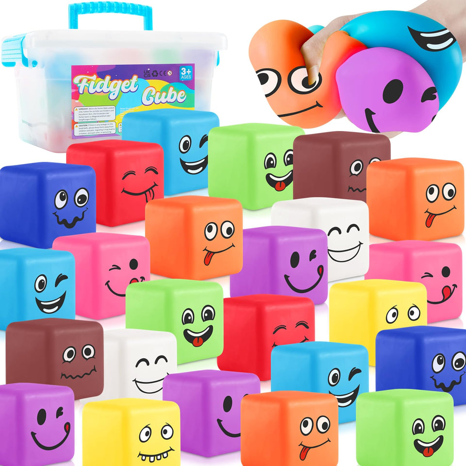 Hopihy smile face stress ball close-up for quick anxiety relief at work.