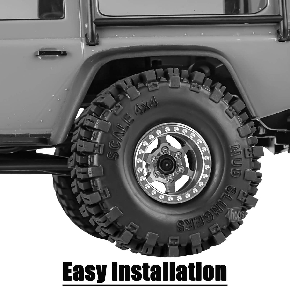hopsupRC aluminum alloy anodized finish adds durability and a refined look.
