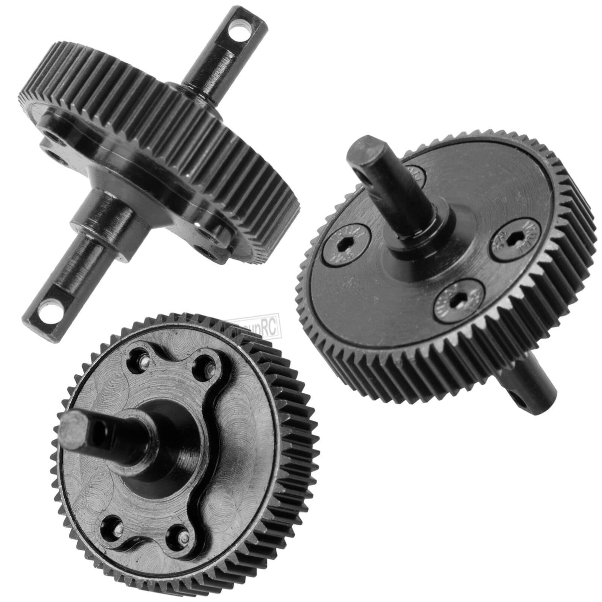HopsupRC packaging of steel transmission gear highlights robust construction.