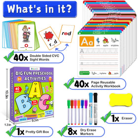 HOQEEWIPE alphabet and numbers activity for foundational literacy