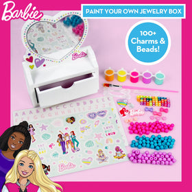 Barbie five acrylic paints strip for vibrant jewelry customization.