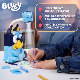 Bluey Draw ’N Create requires 3 AAA batteries to run.