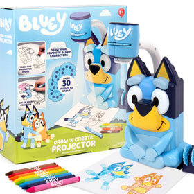 Bluey Draw ’N Create projector for tracing and coloring scenes.