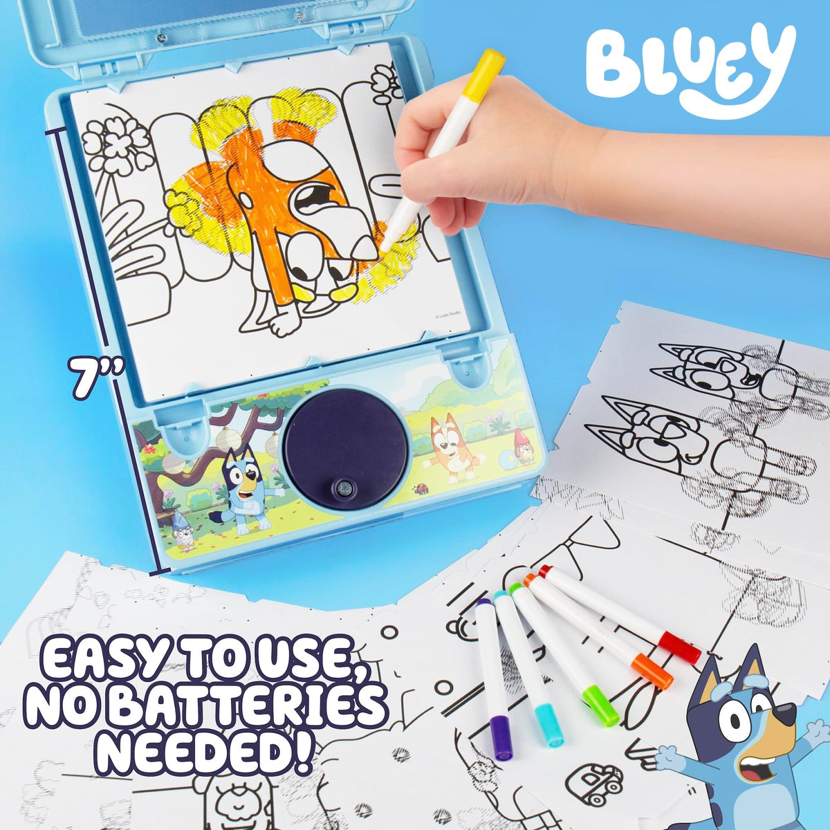 Bluey playtime coloring fosters storytelling and imaginative play