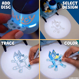 Bluey Draw ’N Create: trace and color with included crayons.