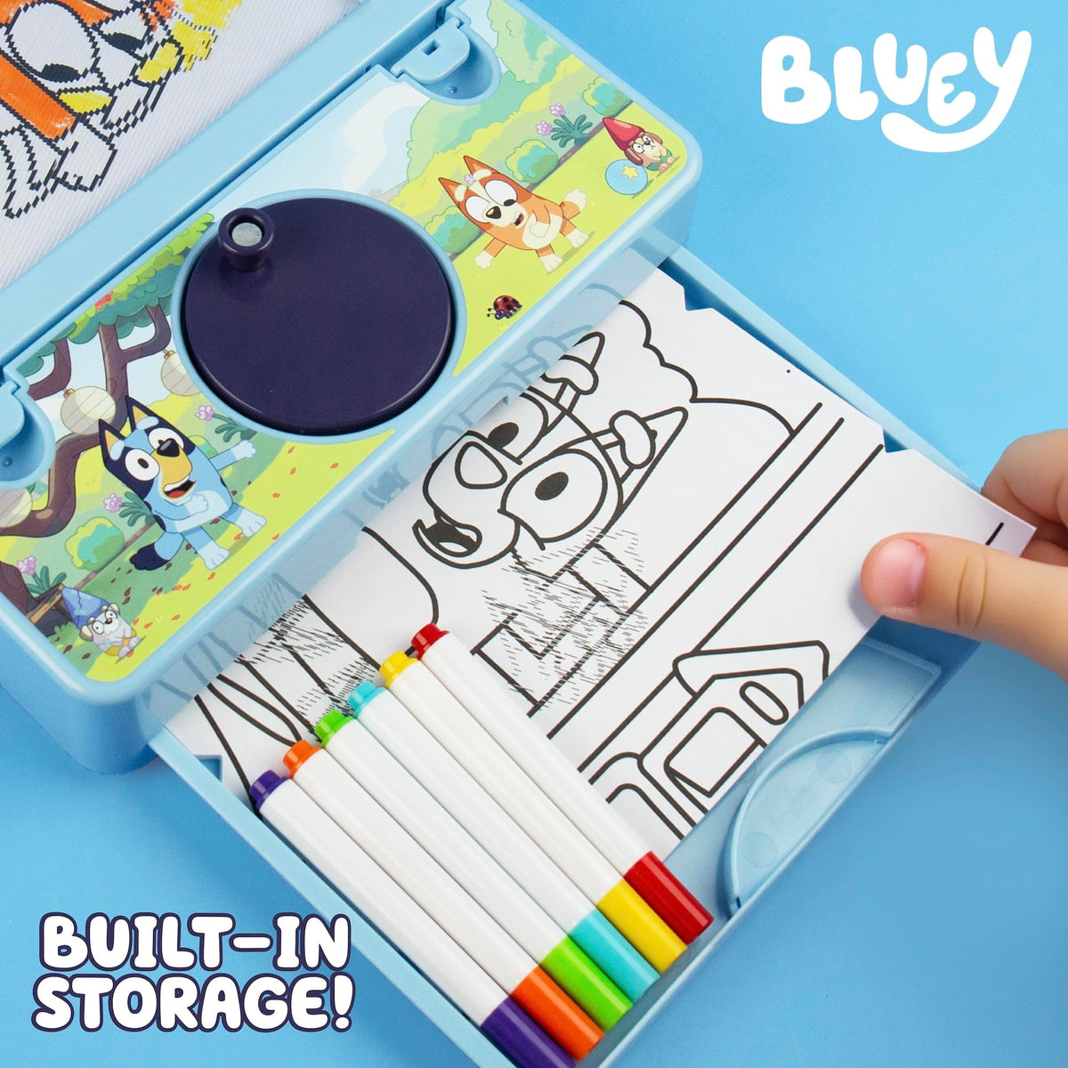 Bluey wheel animation spins artwork into motion for lively scenes