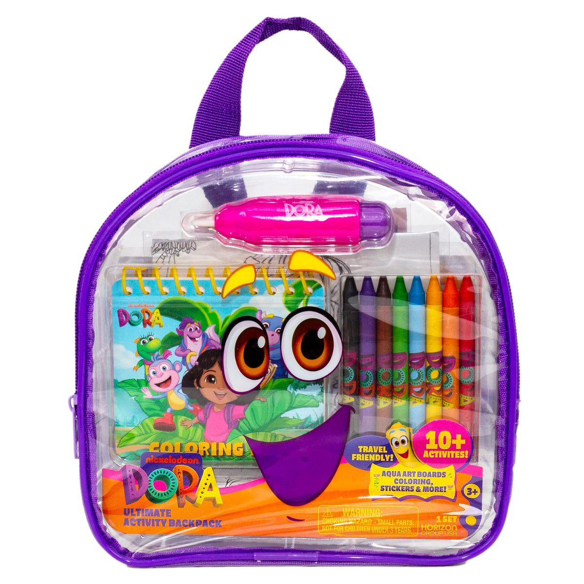 Dora glitter sticker sheet adds sparkle to imaginative playtime.
