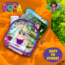 Dora sticker sheet highlights quick decorating ideas for kid crafts.