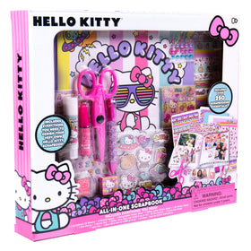 Plastic scissors for kid-friendly crafting in Hello Kitty kit