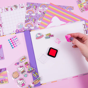 Stamp pad and stamps for Hello Kitty scrapbook by Horizon Group USA
