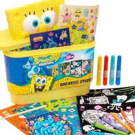 Horizon Group USA Sensory Slime Studio SpongeBob collector case organized on the go