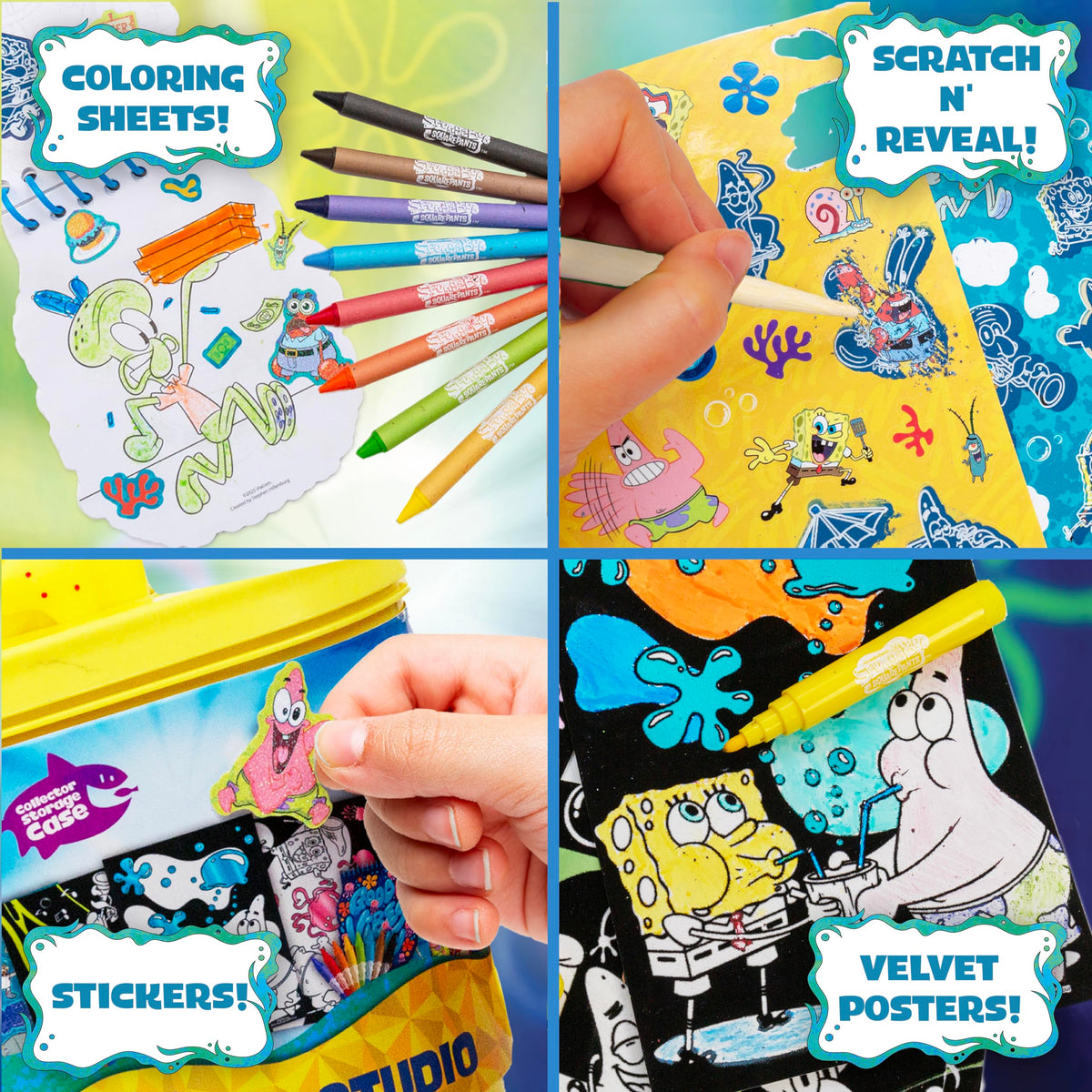 Horizon Group USA Sensory Slime Studio velvet posters for tactile art