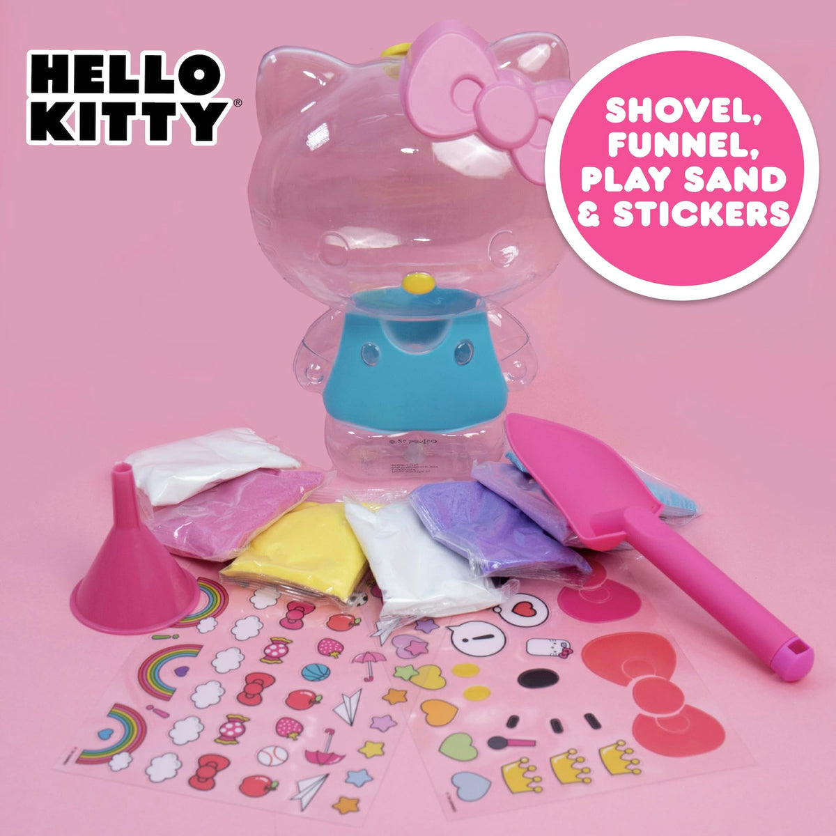 Horizon Hello Kitty Activity Doll decorate stickers let kids personalize with smiles and colors.