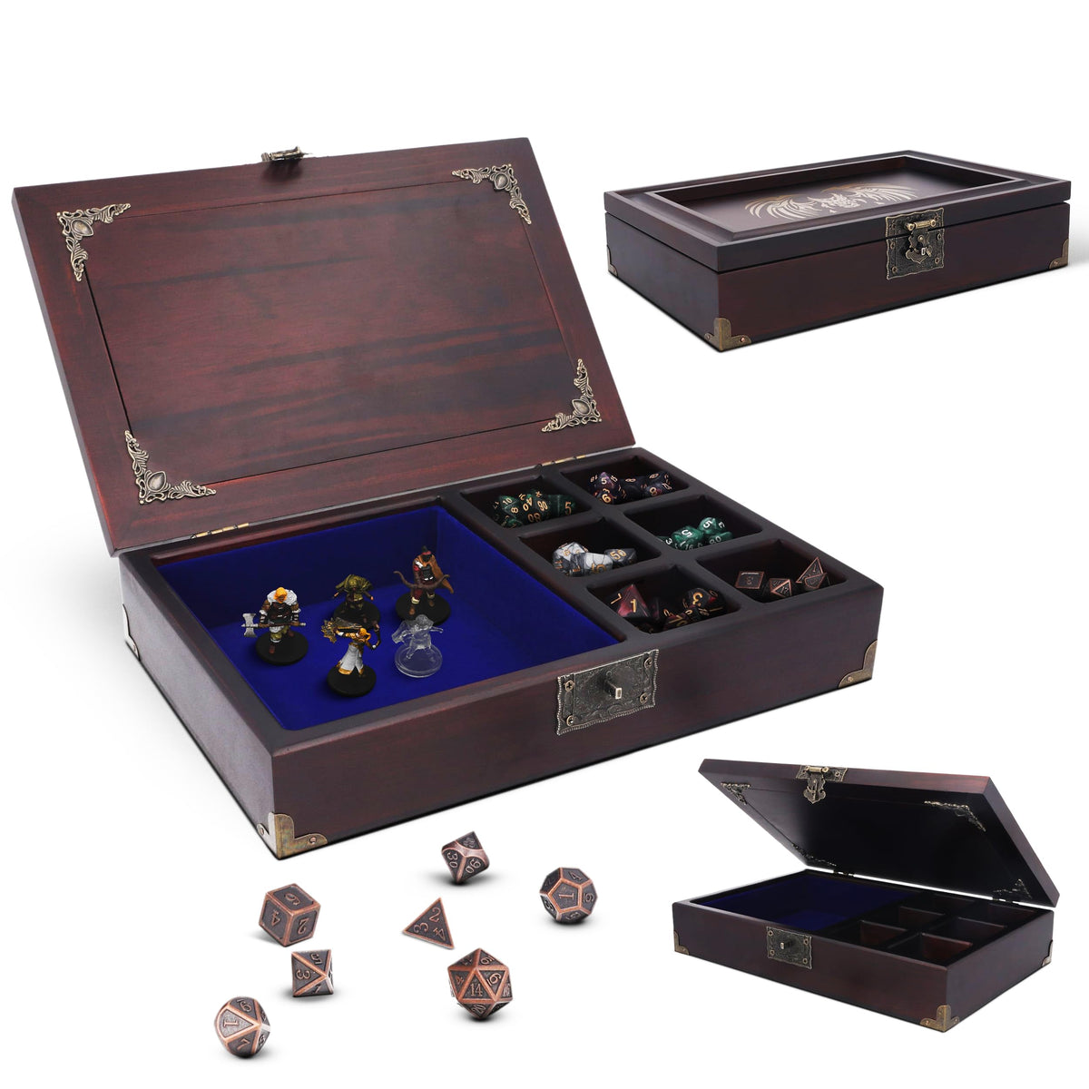 HORNATE dice tray 2in1 keeps dice organized for tabletop RPG sessions