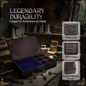 HORNATE dice-tray with zinc construction stands up to long sessions