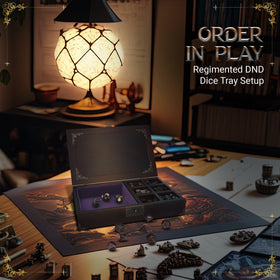 HORNATE metal dice tray keeps your roll area tidy and durable during sessions