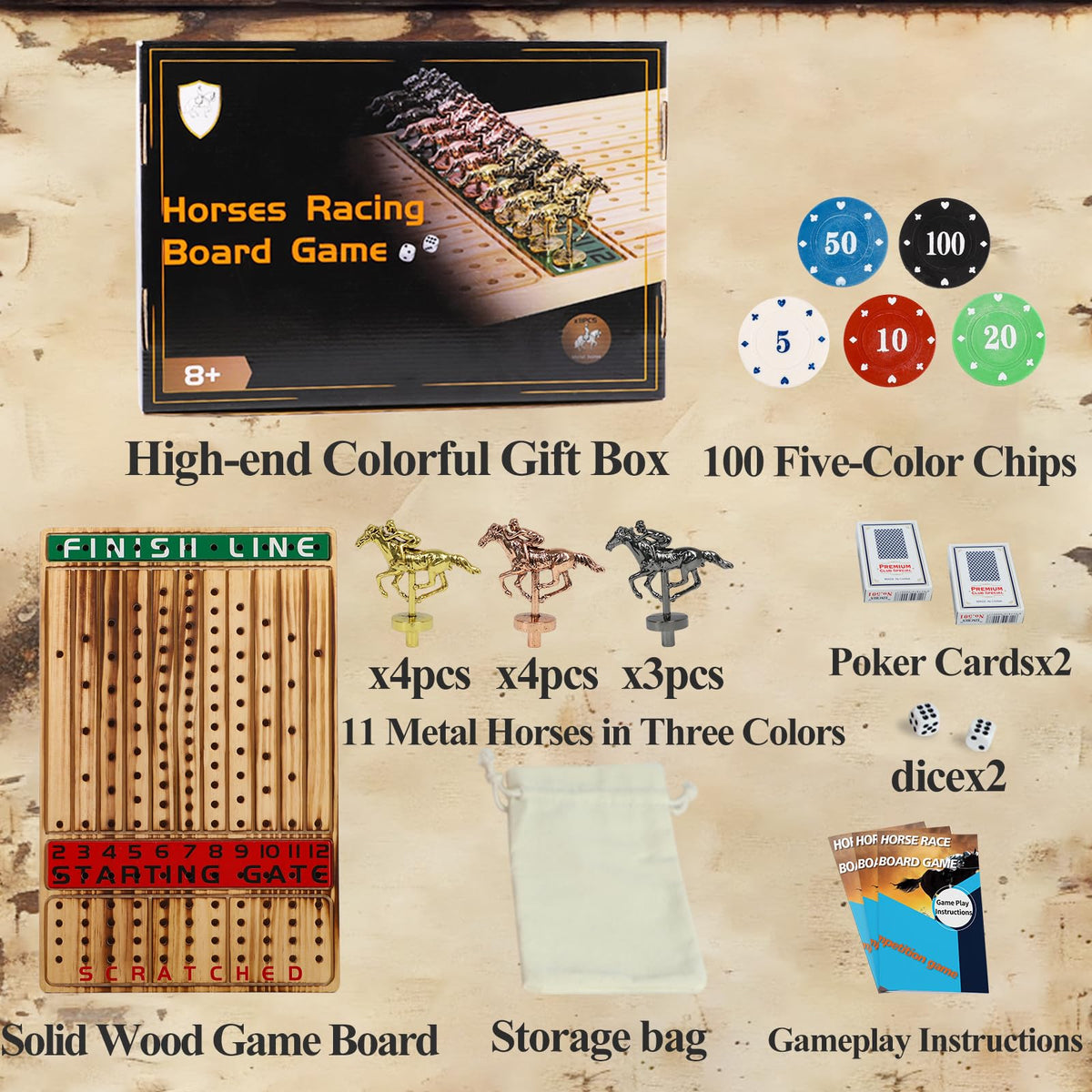 HOROW two dice sets for dynamic, unpredictable turns