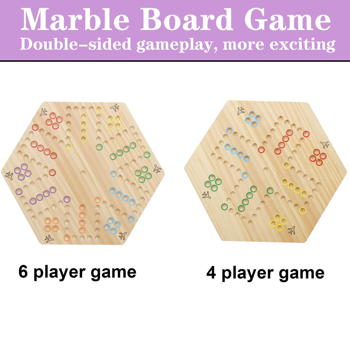 HOROW Wahoo colorful marble set enhances fast-paced competition and visual appeal.