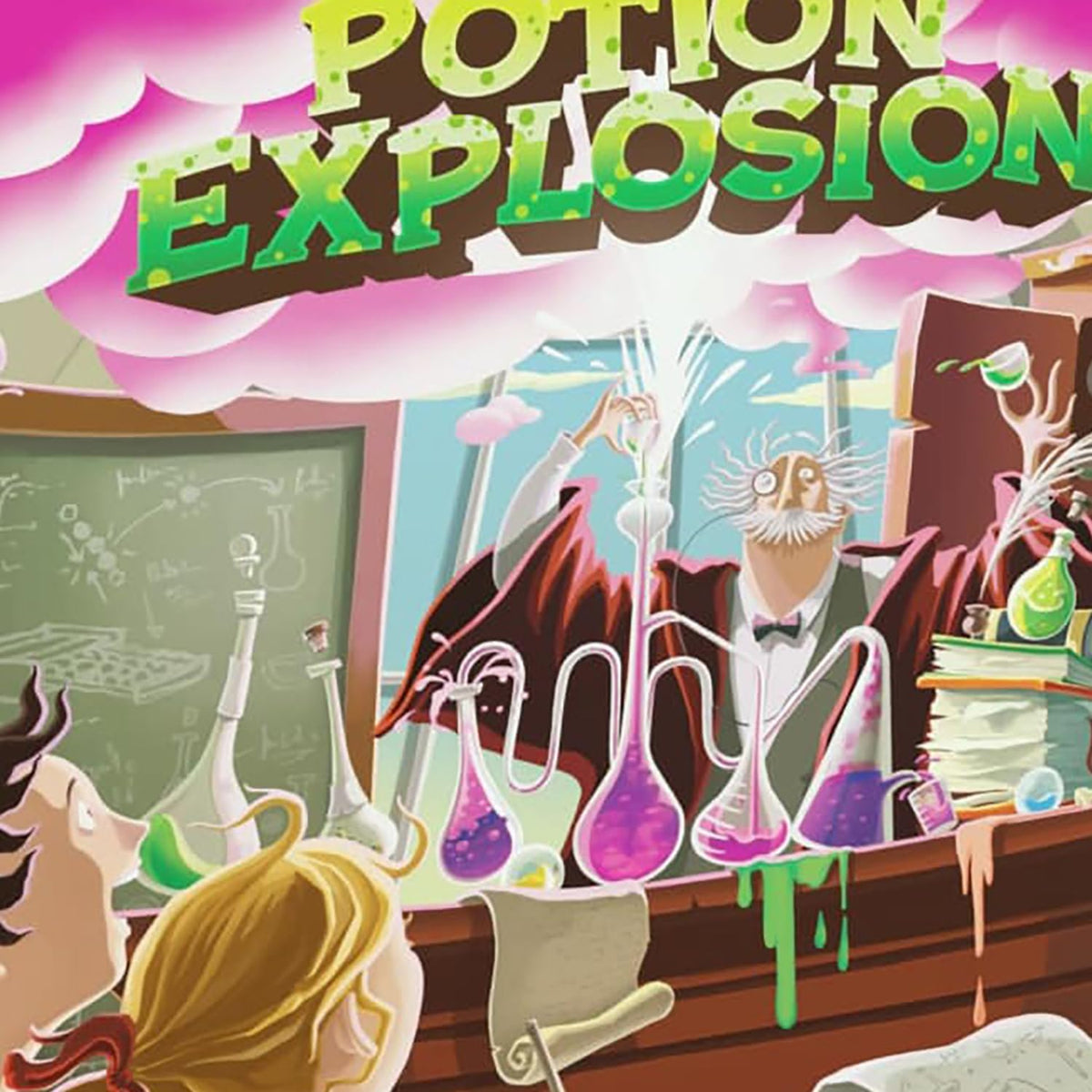 Horrible Guild Potion Explosion 3rd Edition marbles, colorful ingredients fueling thrilling explosions during gameplay.