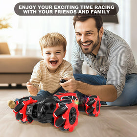 HOSHIPLAY Gesture RC Car Red wheel action for quick turns