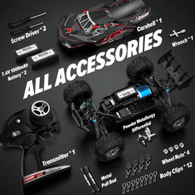 Hosim 1/10 RC Car remote controller with 100 m range and 2.4GHz