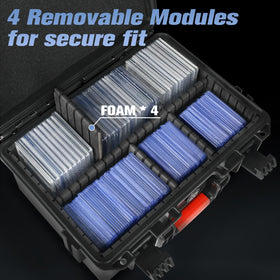 HOSOCASE case with adjustable dividers supports organized sorting by category.