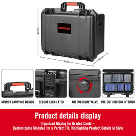 HOSOCASE durable PP construction offers rugged protection for valuable cards.