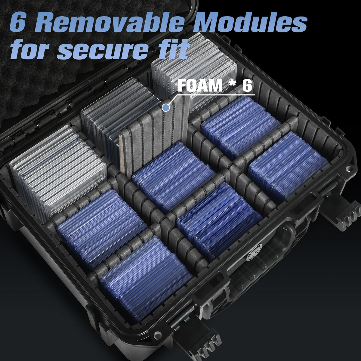 HOSOCASE case with removable dividers enabling flexible layout