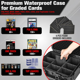 HOSOCASE interior with six dividers for organized storage