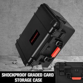 HOSOCASE top-loader friendly design allows quick access to prized slabs.