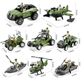 HOSPONY 58-in-1 army toy set kayak for water battles