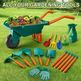 HOSPONY family garden time with kids using the set