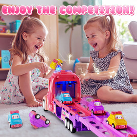 Hot Bee princess mini cars pack sparks imaginative racing.