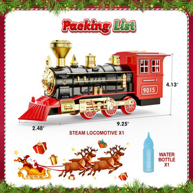 Hot Bee track-ready locomotive with included set fits standard home layouts.