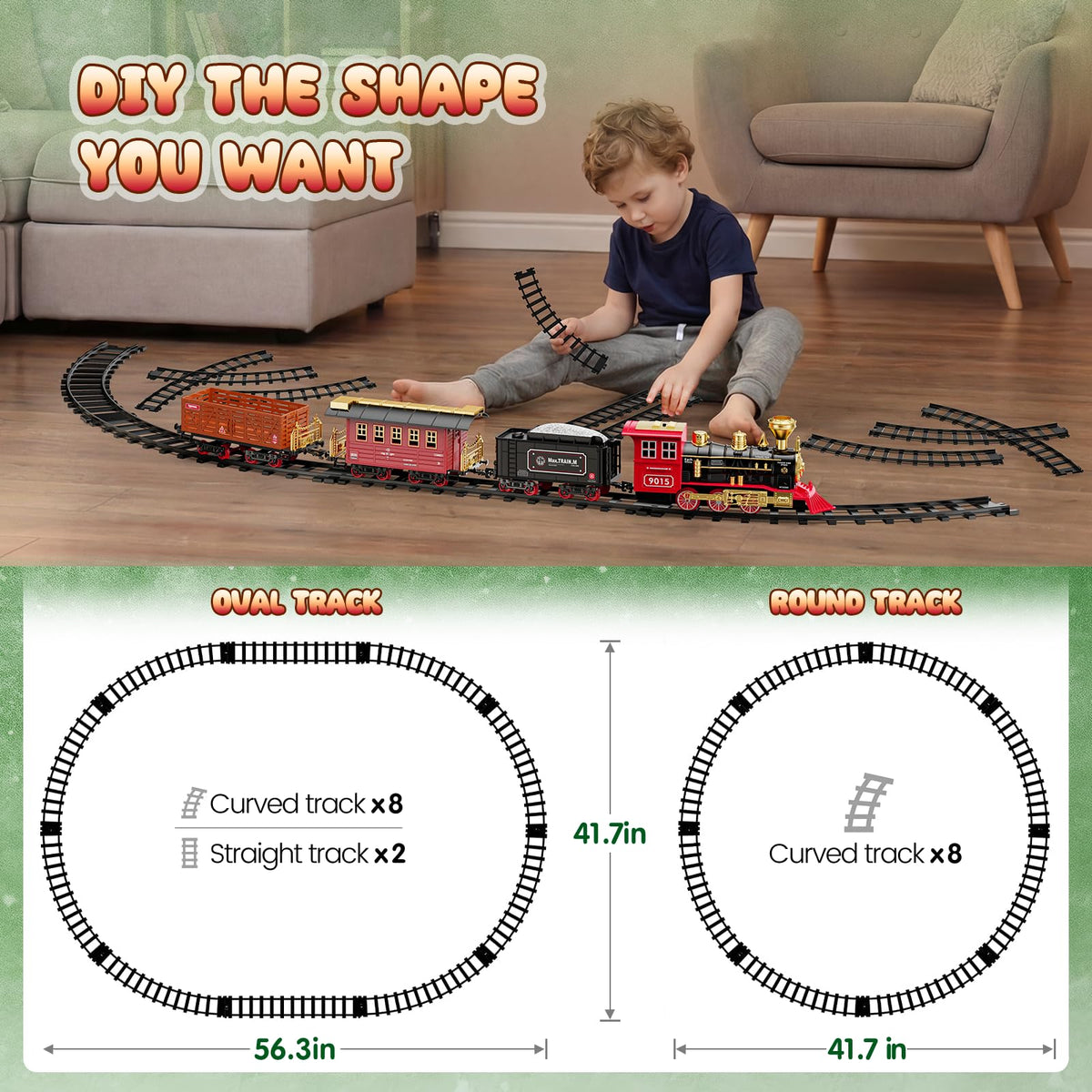 Hot Bee Train Set cargo vehicle for dynamic loading play.