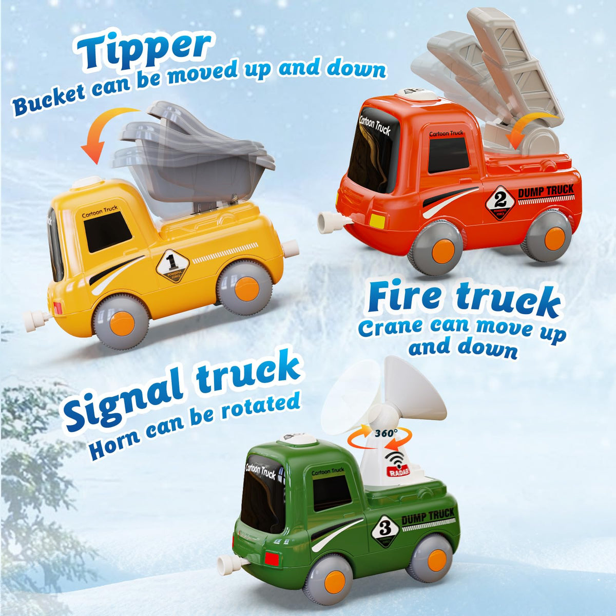 Hot Bee train set communication truck enabling role-play and sequencing.